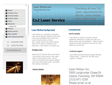 Tablet Screenshot of lasermotioninc.com
